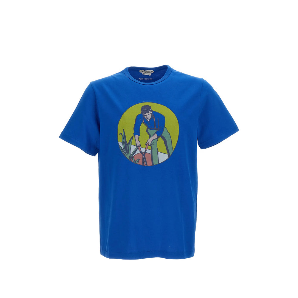Jw Anderson Blue T-Shirts & Vests - T-Shirts Men J.W. ANDERSON