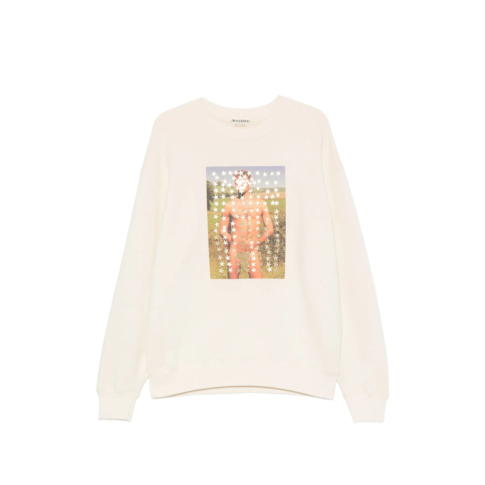 Jw Anderson Neutrals Sweaters & Knitwear - Sweatshirts Men J.W. ANDERSON