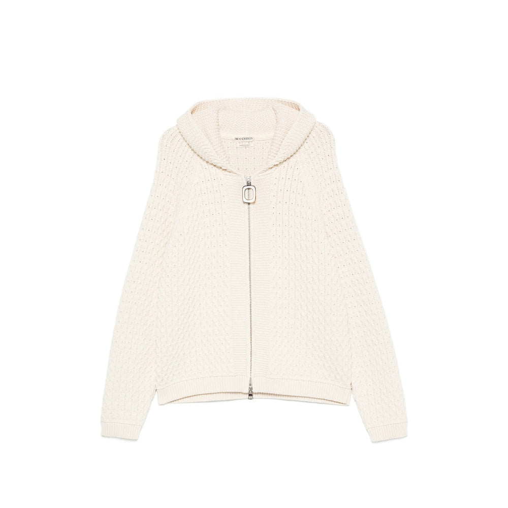 Jw Anderson White Sweaters & Knitwear - Cardigans Men J.W. ANDERSON