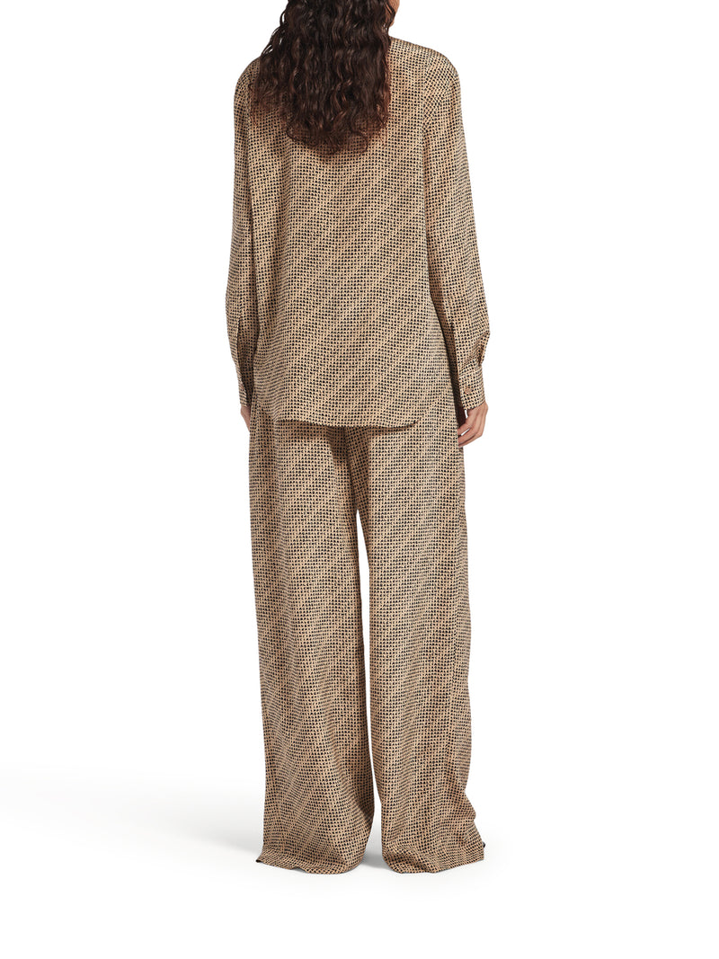 Balenciaga Women Monogram Shirt In Silk Crepe BALENCIAGA