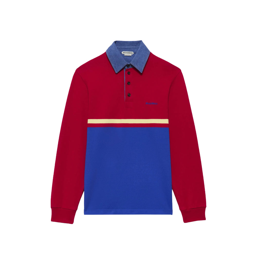 Jw Anderson Red Polo Shirts Men J.W. ANDERSON