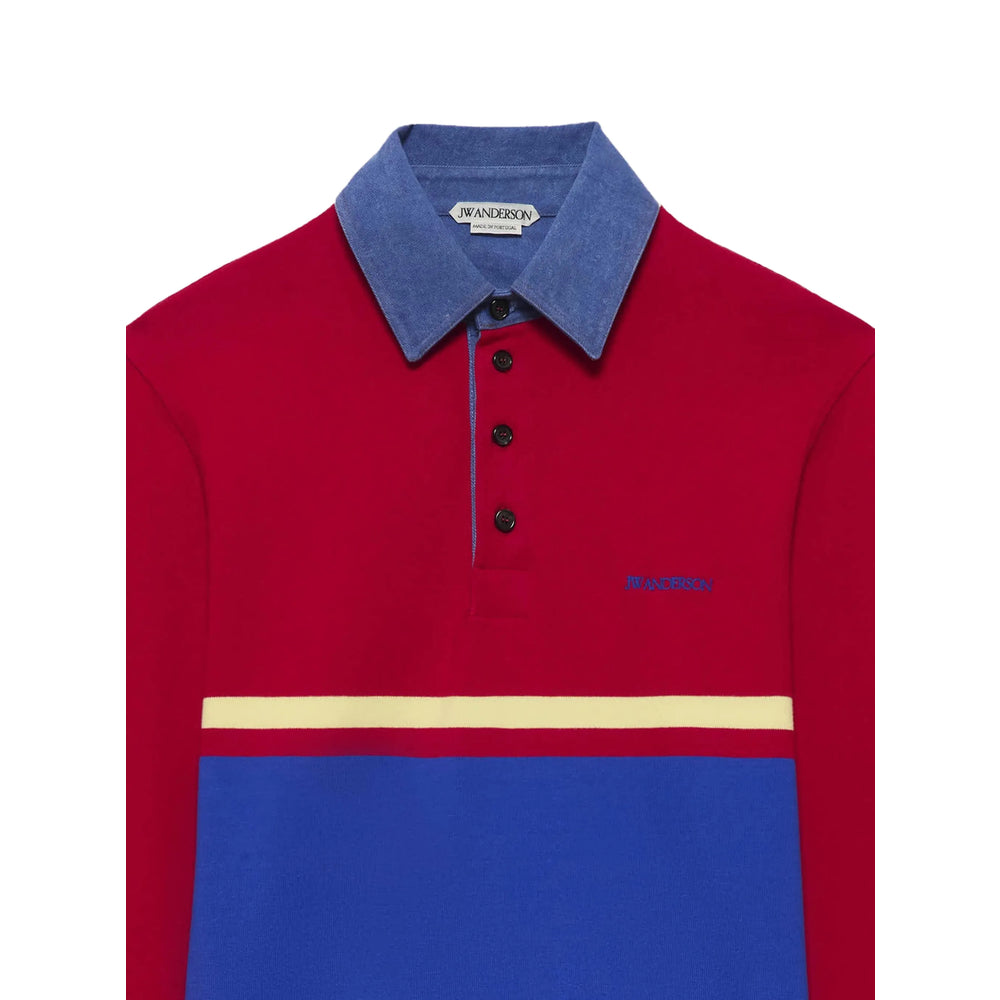 Jw Anderson Red Polo Shirts Men J.W. ANDERSON
