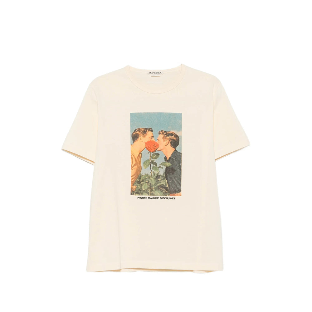 Jw Anderson Neutrals T-Shirts & Vests - T-Shirts Men J.W. ANDERSON