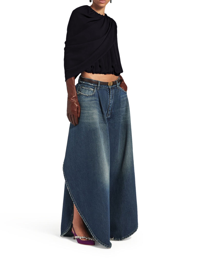 Balenciaga Women Silk Cady Cape Top BALENCIAGA