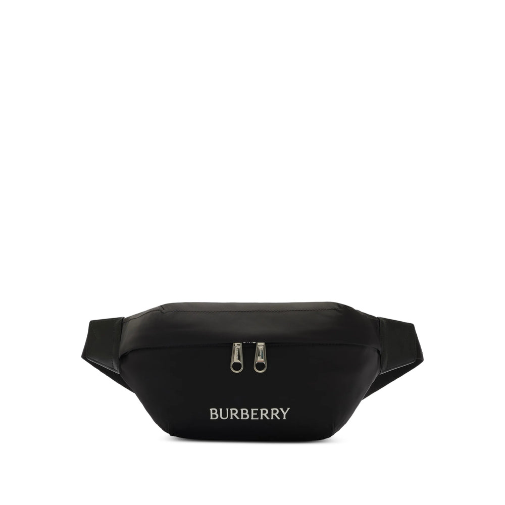 Burberry Black Belt Bags Men BURBERRY