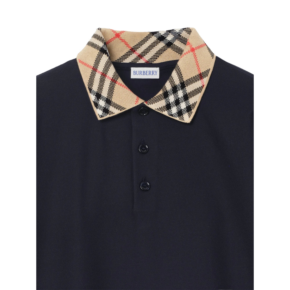 Burberry Blue Polo Shirts Men BURBERRY