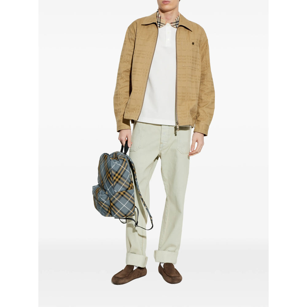 Burberry White Polo Shirts Men BURBERRY