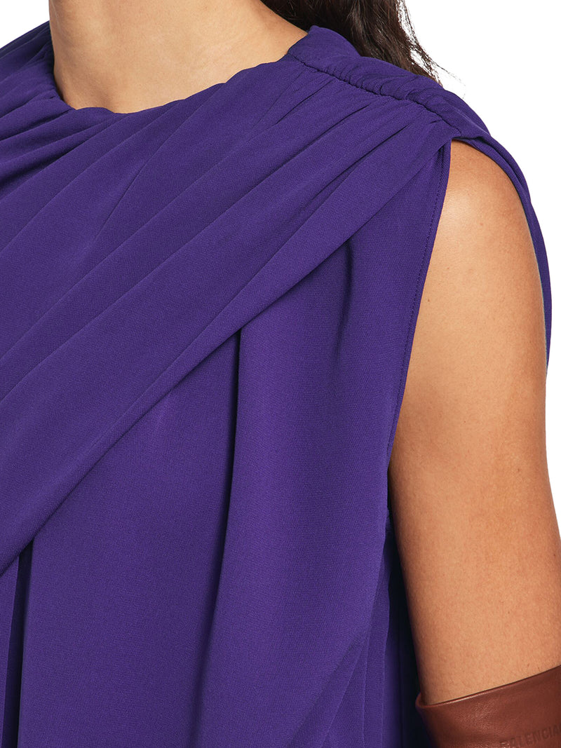 Balenciaga Women Silk Cady Cape Top BALENCIAGA