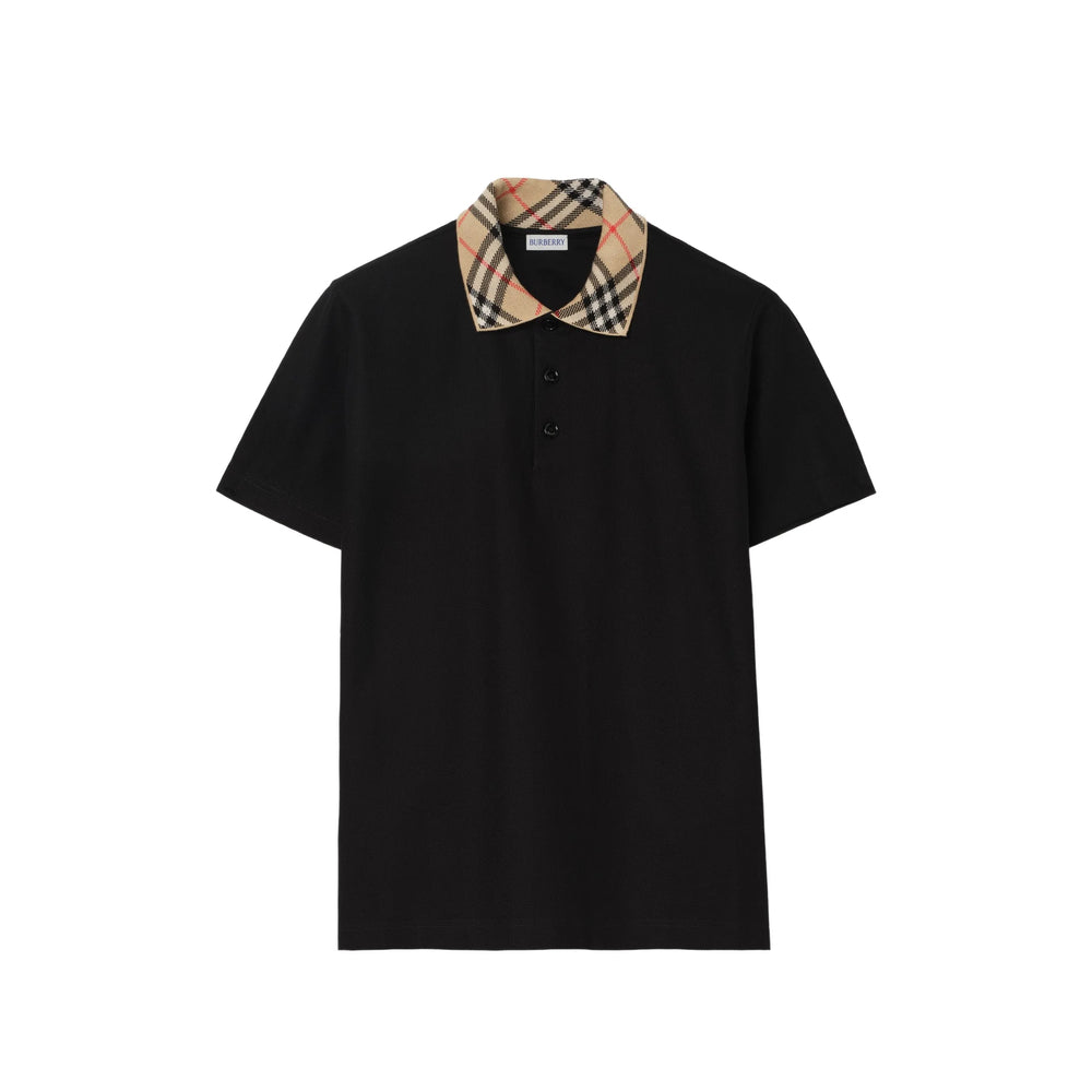 Burberry Black Polo Shirts Men BURBERRY