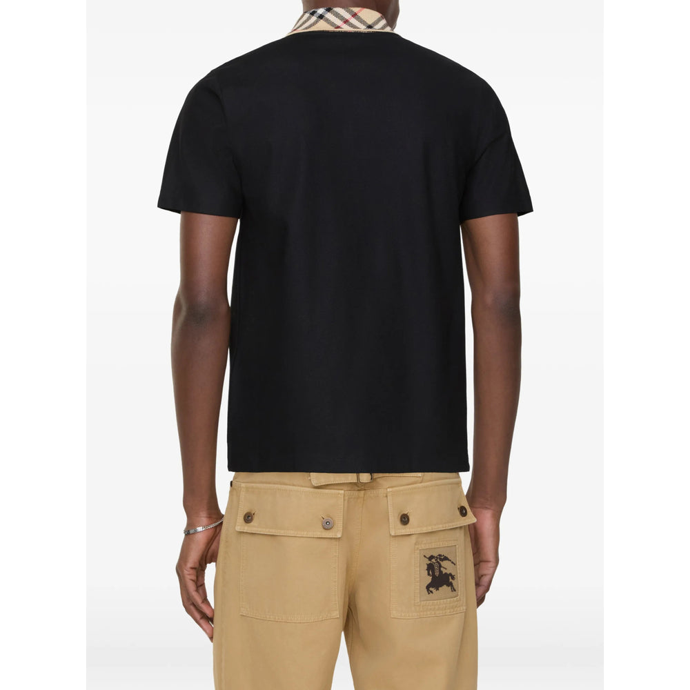 Burberry Black Polo Shirts Men BURBERRY