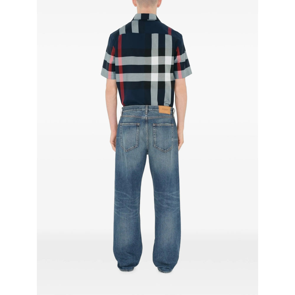 Burberry Blue Shirts Men BURBERRY