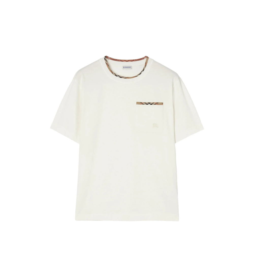 Burberry White T-Shirts & Vests - T-Shirts Men BURBERRY
