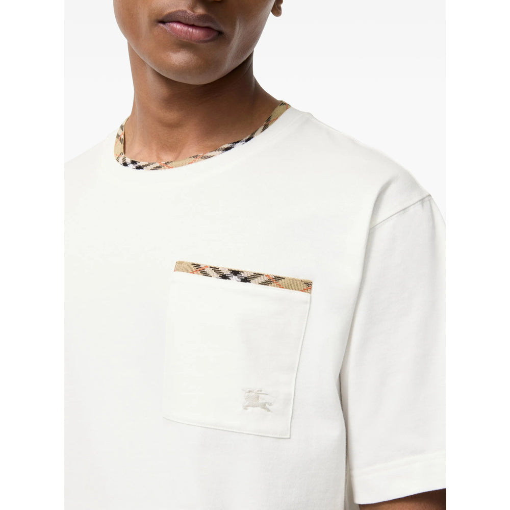 Burberry White T-Shirts & Vests - T-Shirts Men BURBERRY