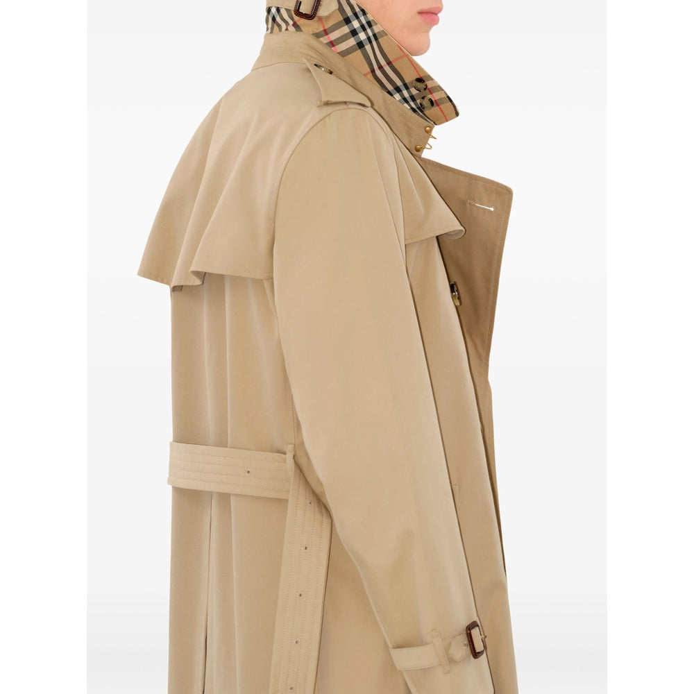 Burberry Neutrals Coats - Trench Coats Men BURBERRY