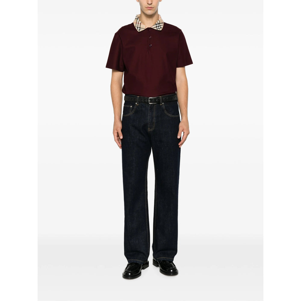 Burberry Red Polo Shirts Men BURBERRY