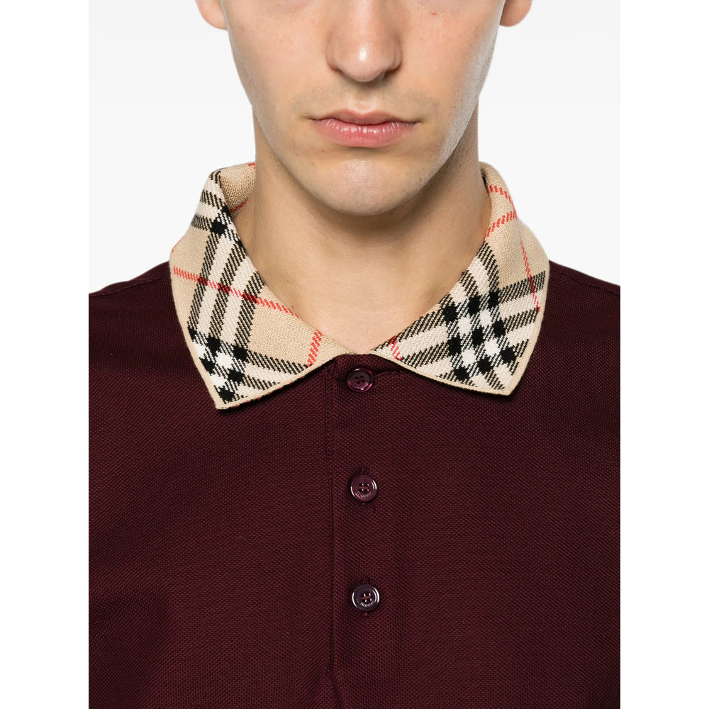 Burberry Red Polo Shirts Men BURBERRY