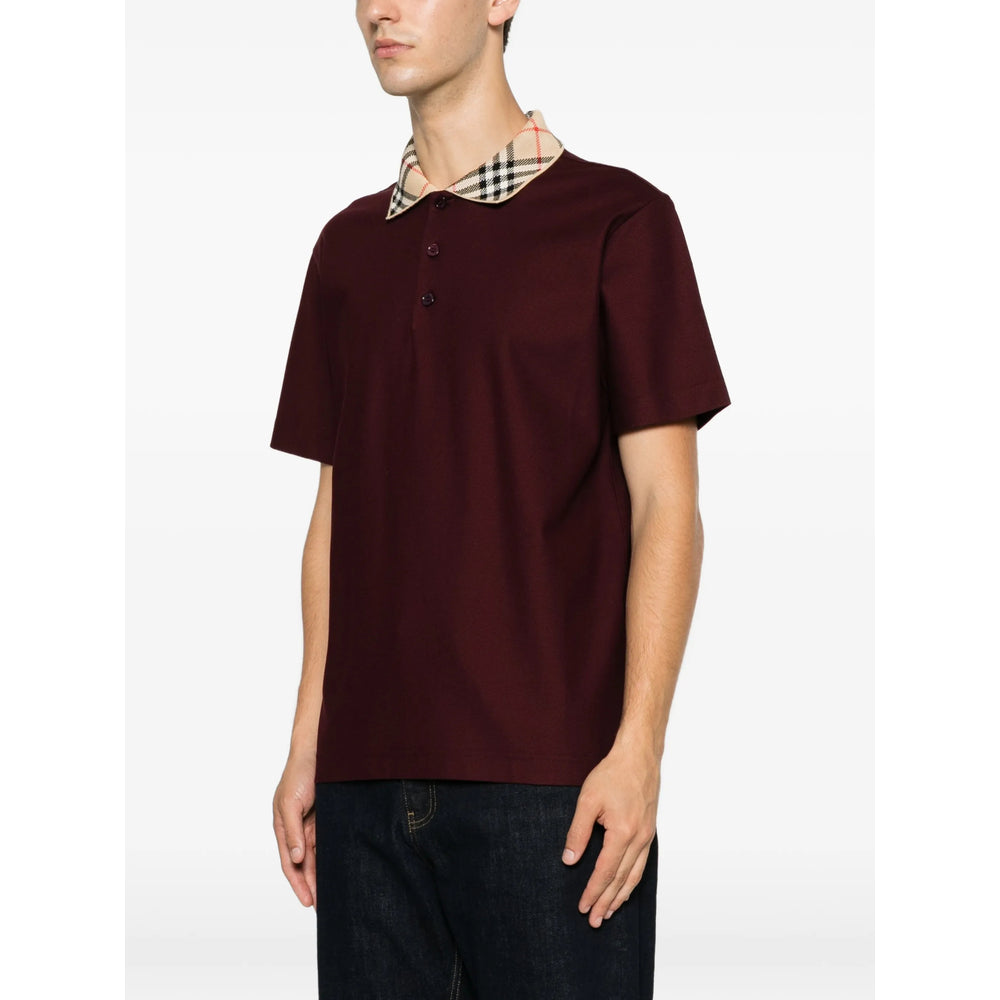 Burberry Red Polo Shirts Men BURBERRY