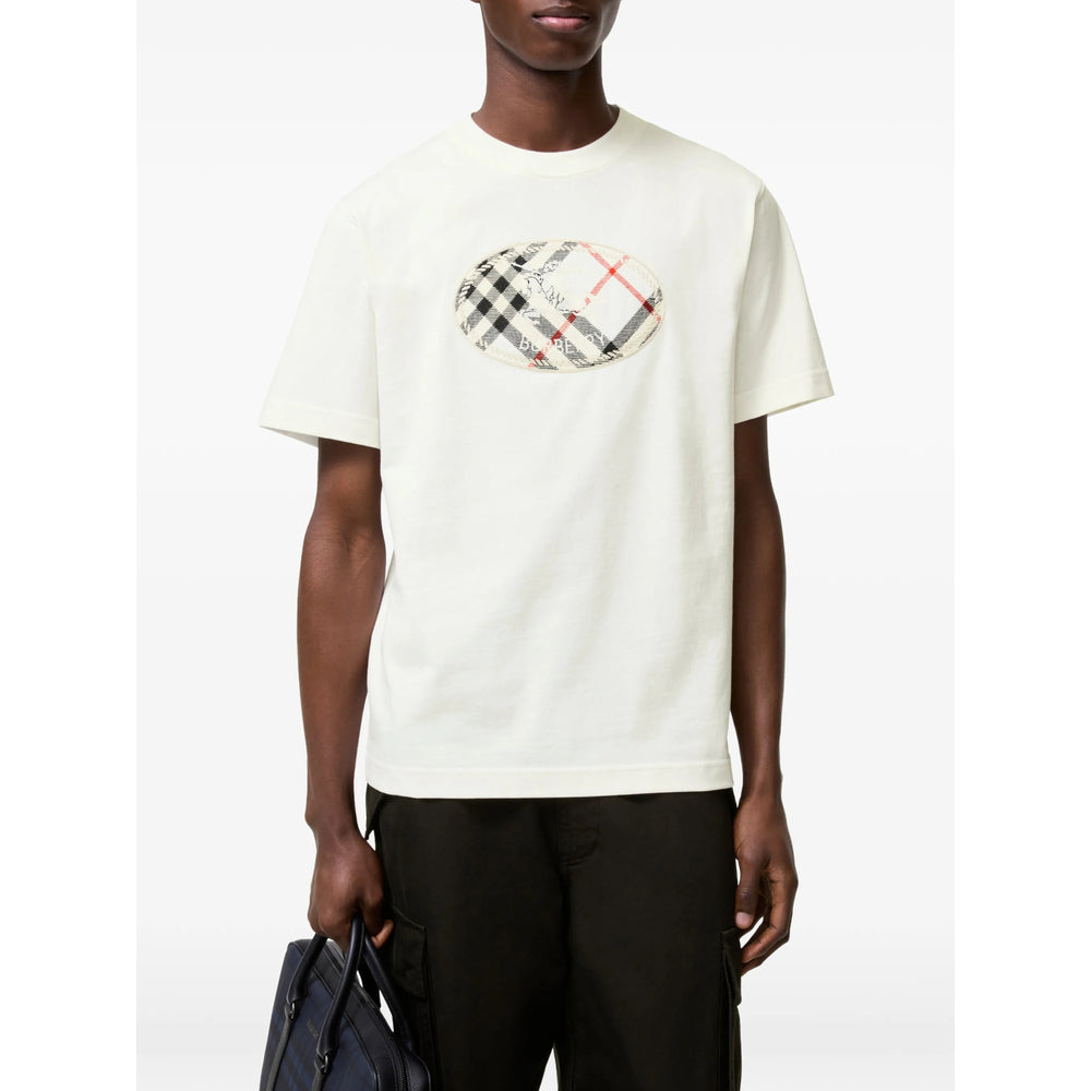 Burberry White T-Shirts & Vests - T-Shirts Men BURBERRY