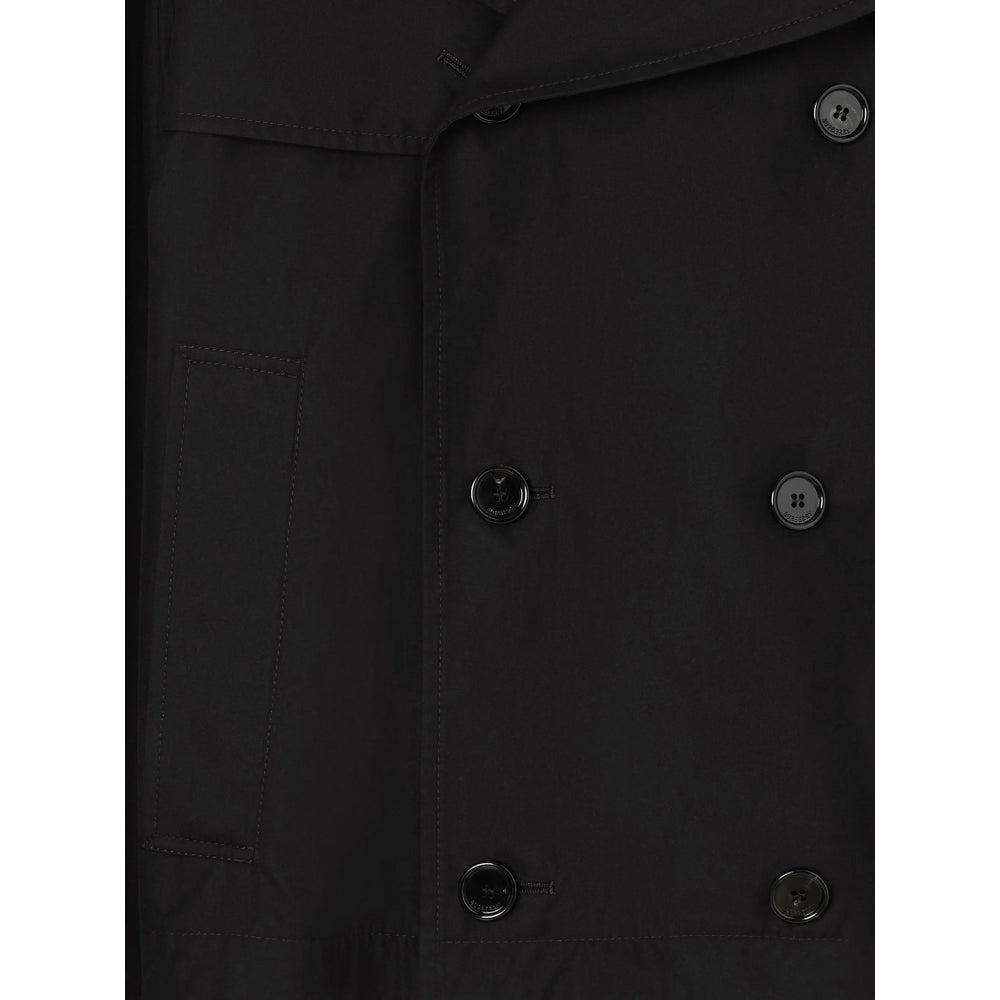 Burberry Black Coats - Trench Coats Men BURBERRY