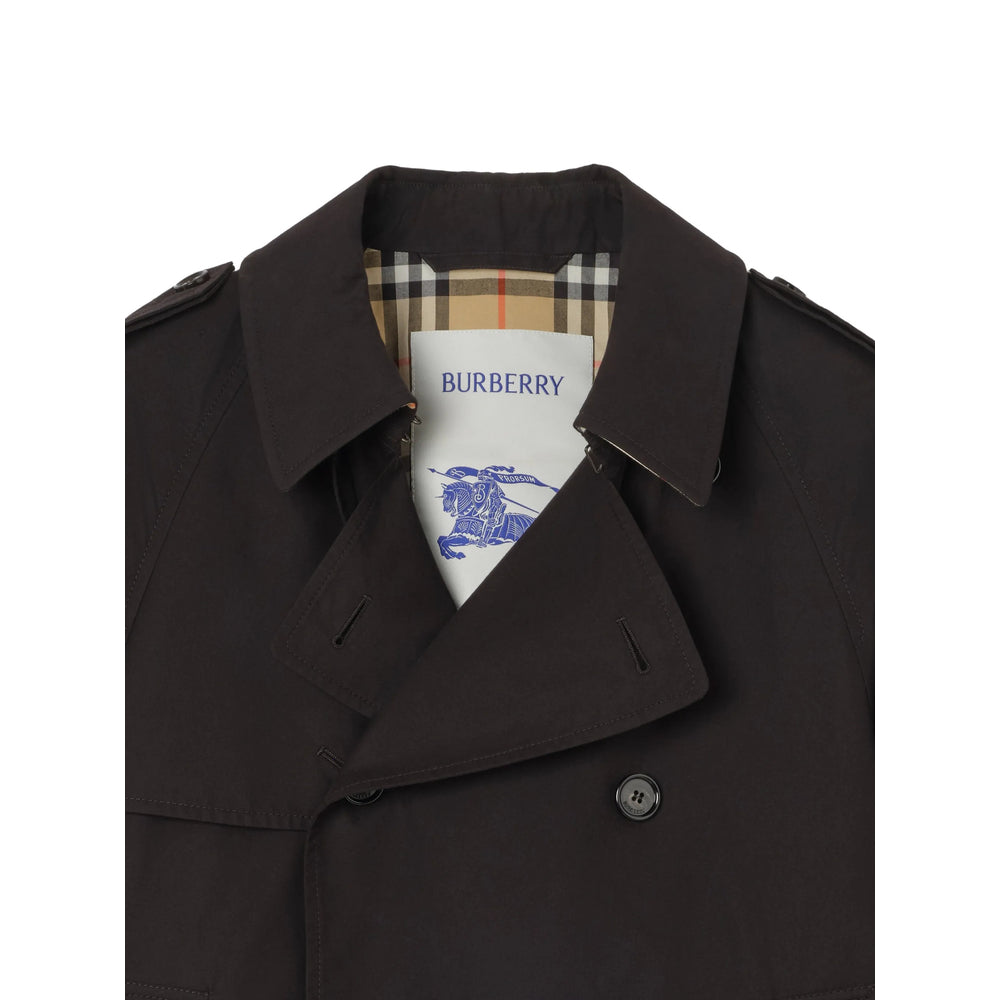 Burberry Black Coats - Trench Coats Men BURBERRY