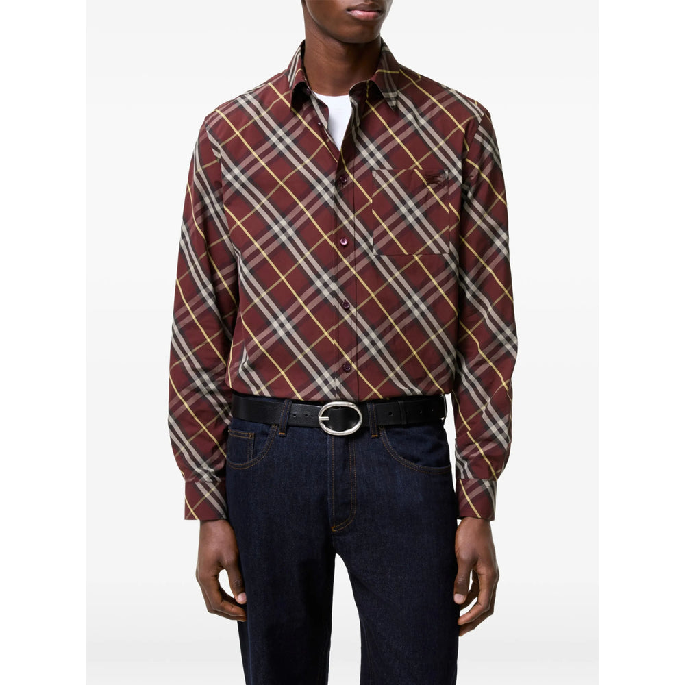 Burberry Red Shirts Men BURBERRY