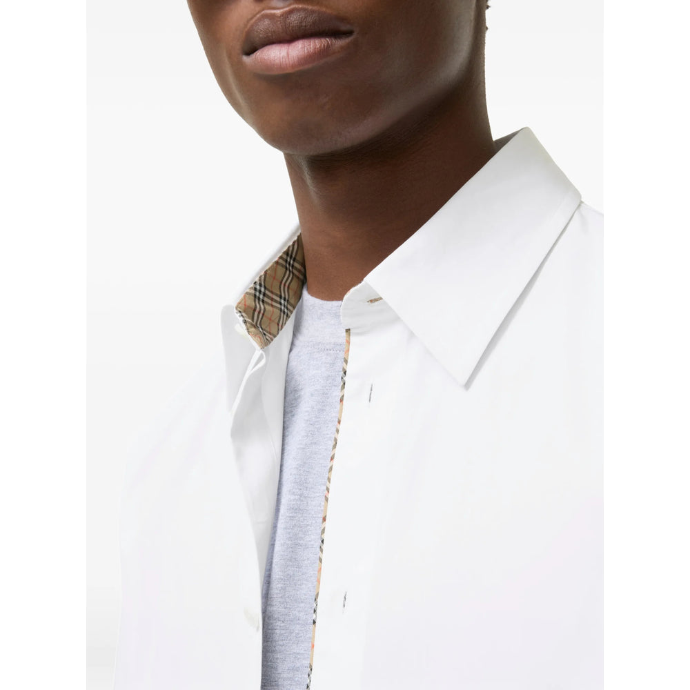 Burberry White Shirts Men BURBERRY