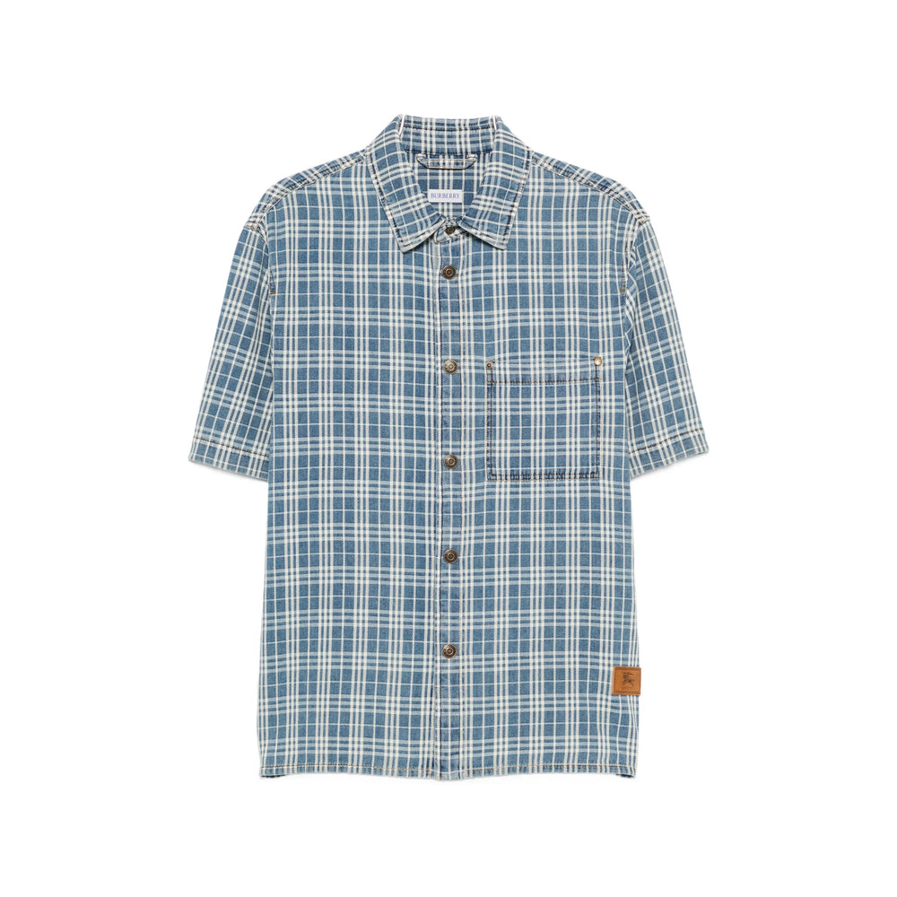 Burberry Blue Shirts Men BURBERRY