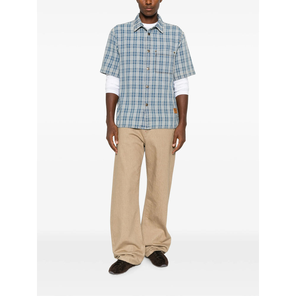 Burberry Blue Shirts Men BURBERRY