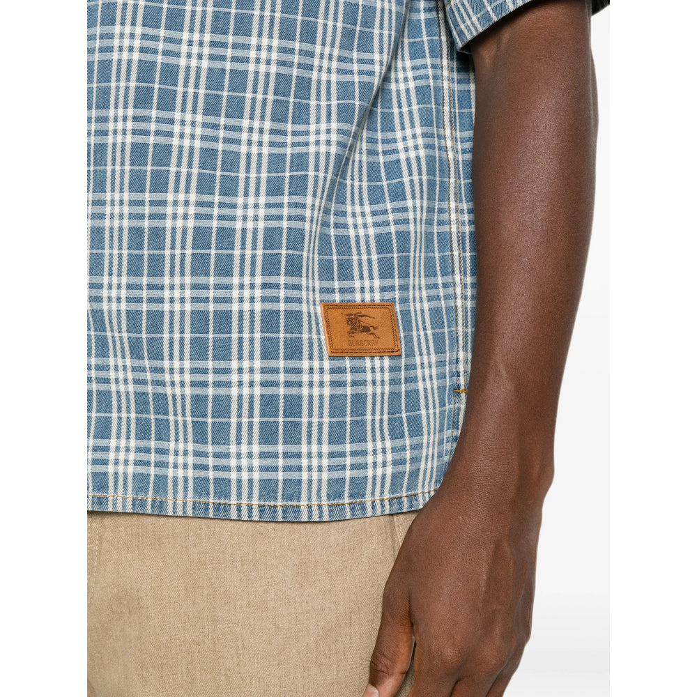 Burberry Blue Shirts Men BURBERRY