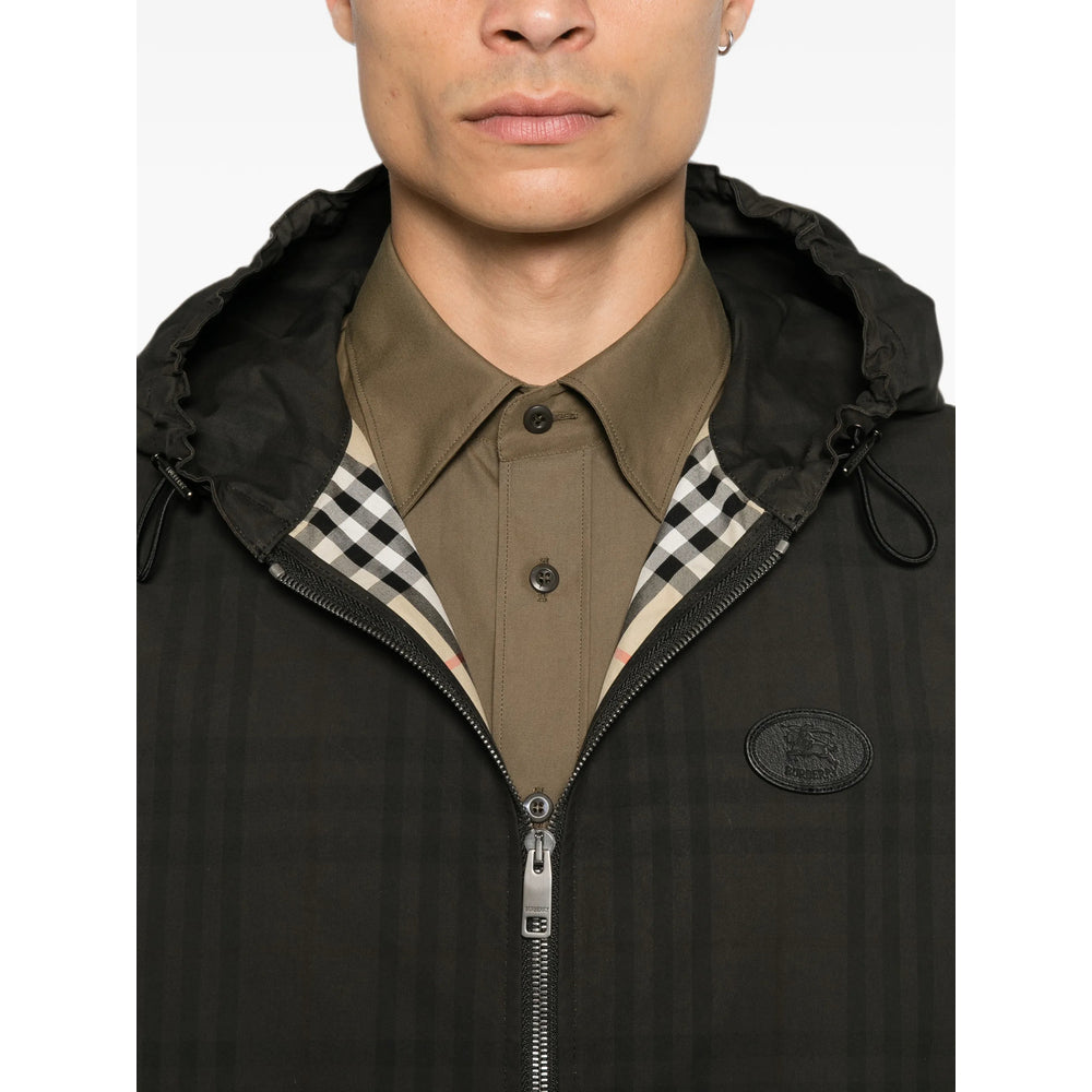 Burberry Brown Jackets - Hooded Jackets Men BURBERRY