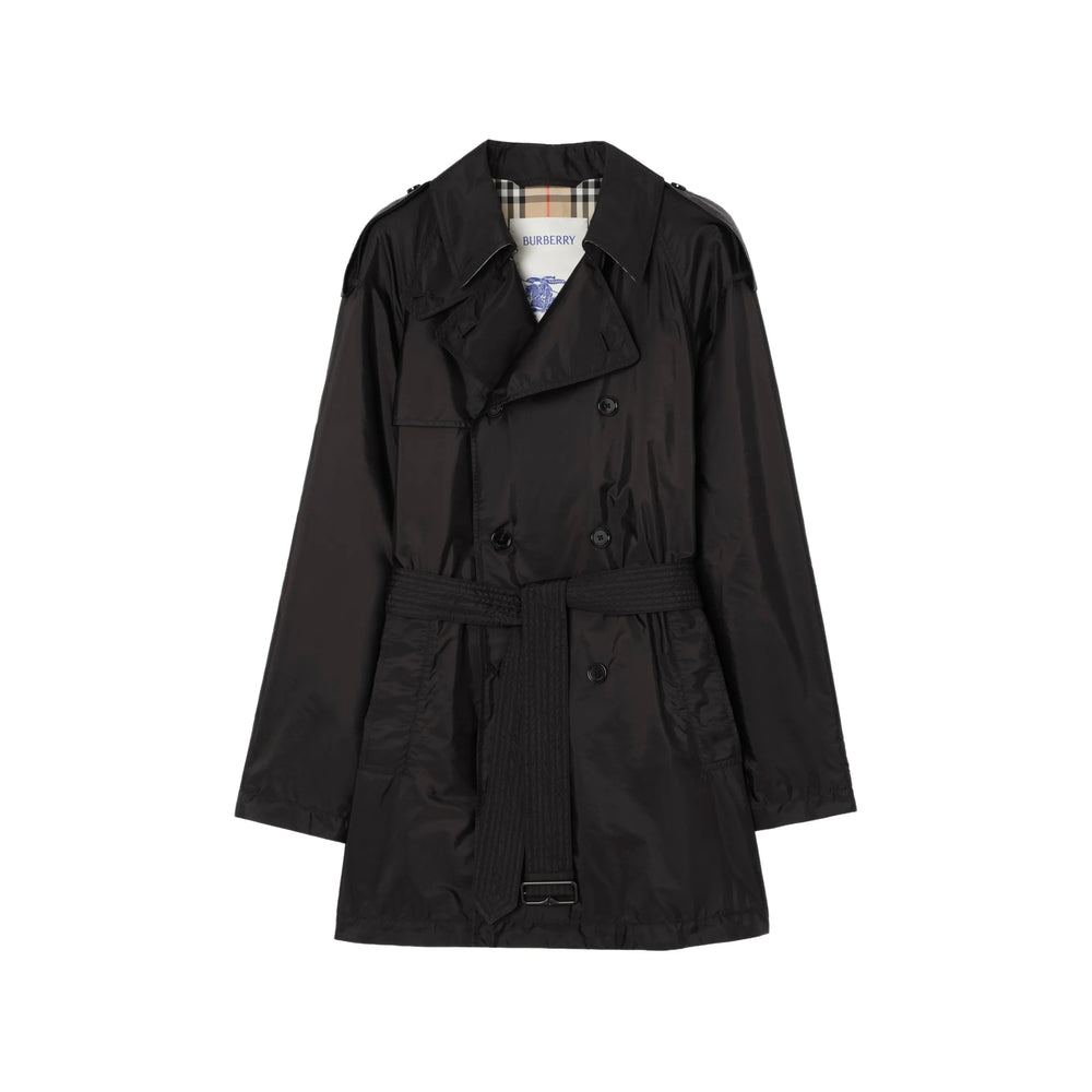 Burberry Black Coats - Trench Coats Men BURBERRY