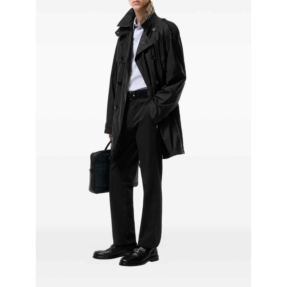 Burberry Black Coats - Trench Coats Men BURBERRY