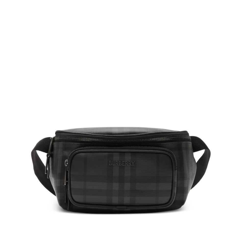 Burberry Black Belt Bags Men BURBERRY