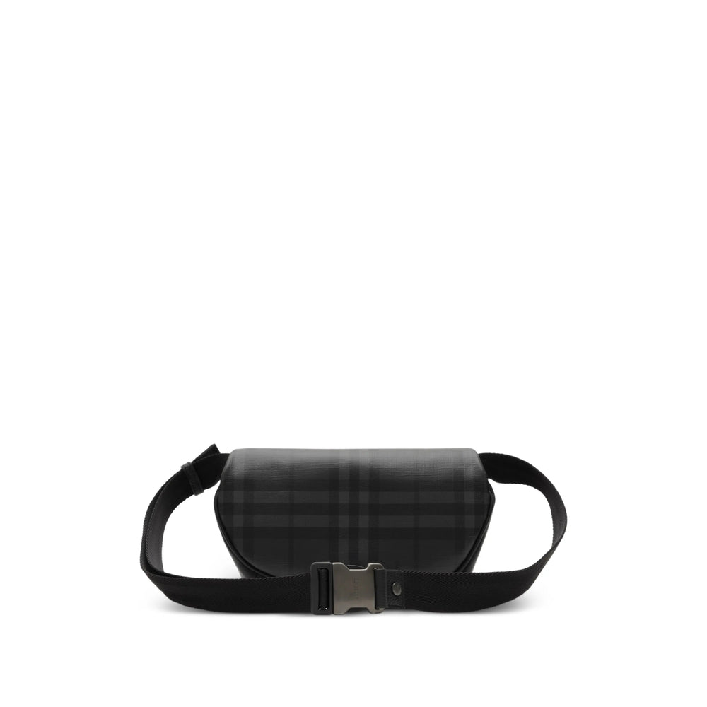 Burberry Black Belt Bags Men BURBERRY