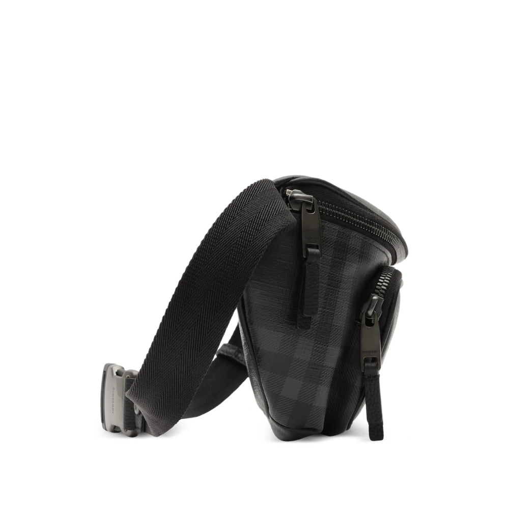 Burberry Black Belt Bags Men BURBERRY