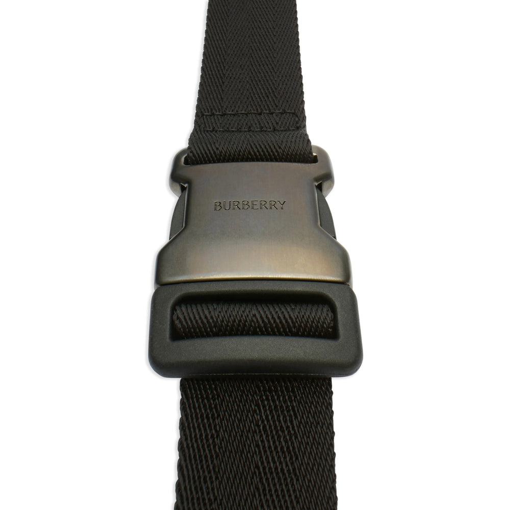 Burberry Black Belt Bags Men BURBERRY