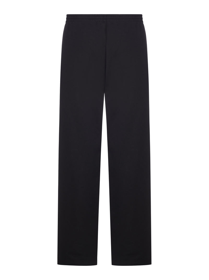 Balenciaga Men Bodies Baggy Jogging Pants In Dry Black Fleece BALENCIAGA