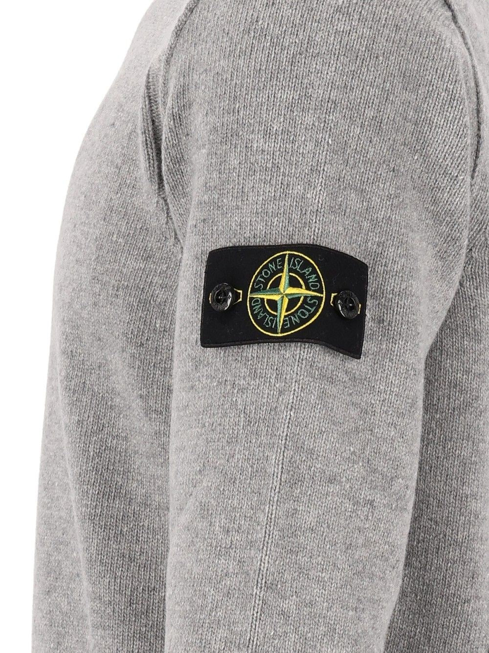 Stone Island Men Lambswool Crew Neck Sweater STONE ISLAND
