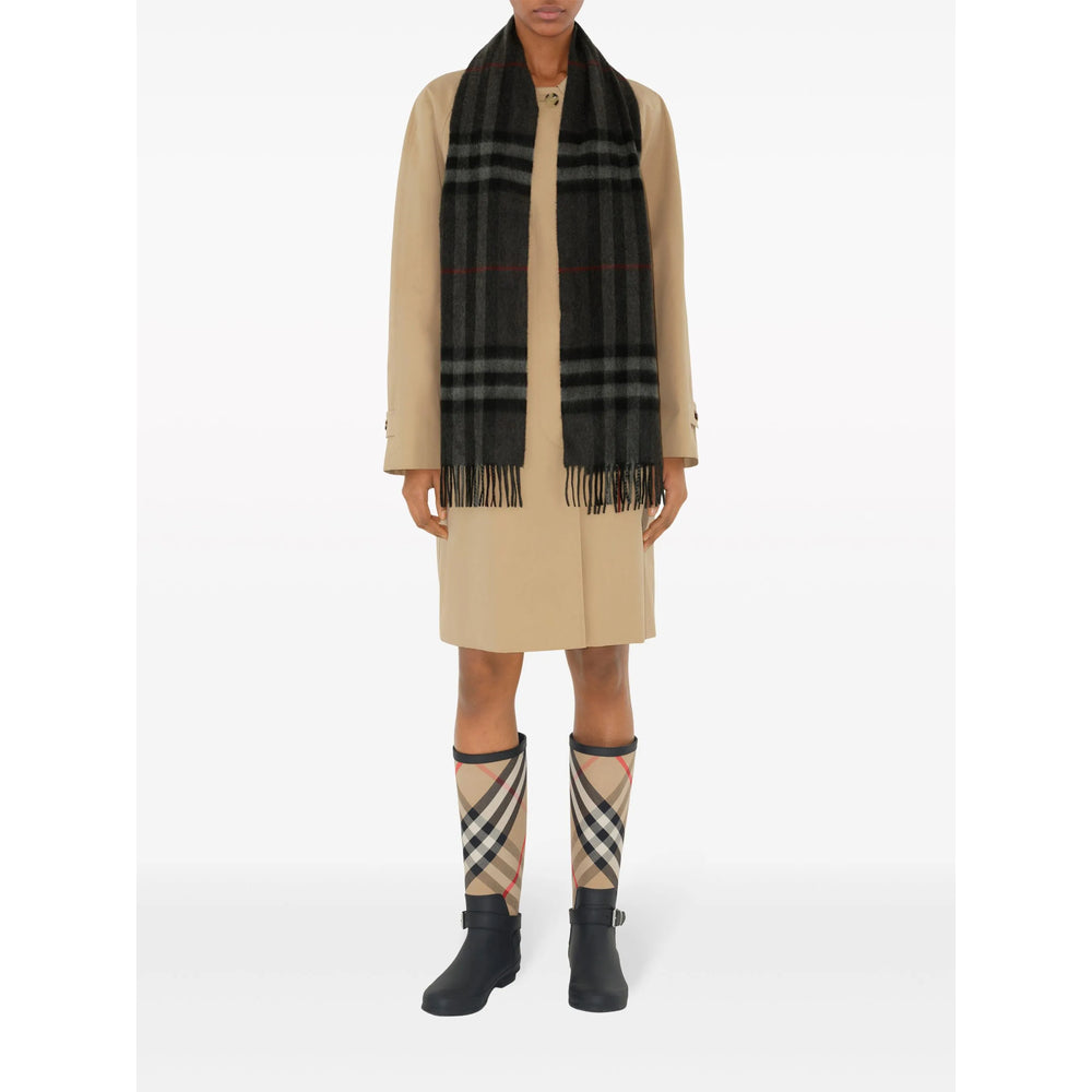 Burberry Grey Scarves Men BURBERRY