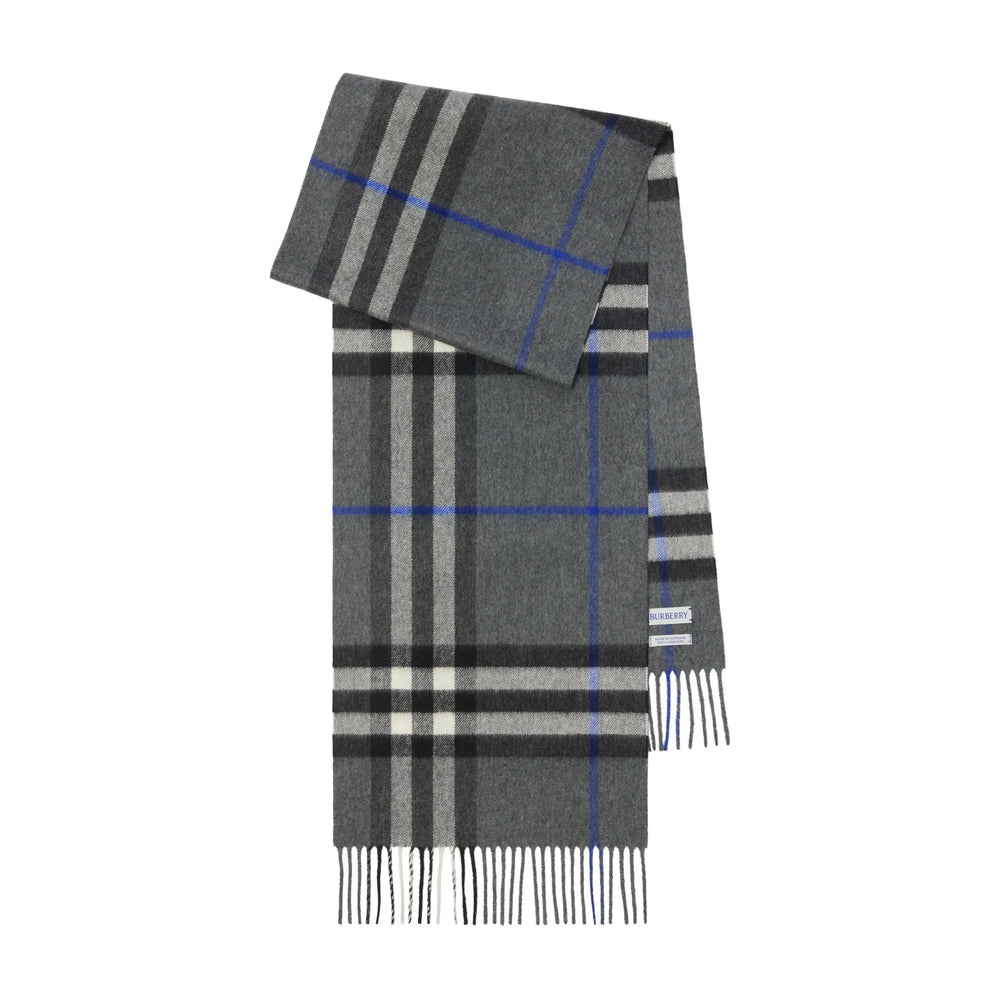 Burberry Grey Scarves Men BURBERRY