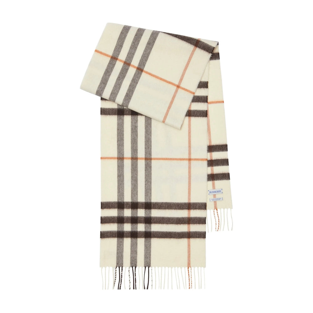 Burberry White Scarves Men BURBERRY
