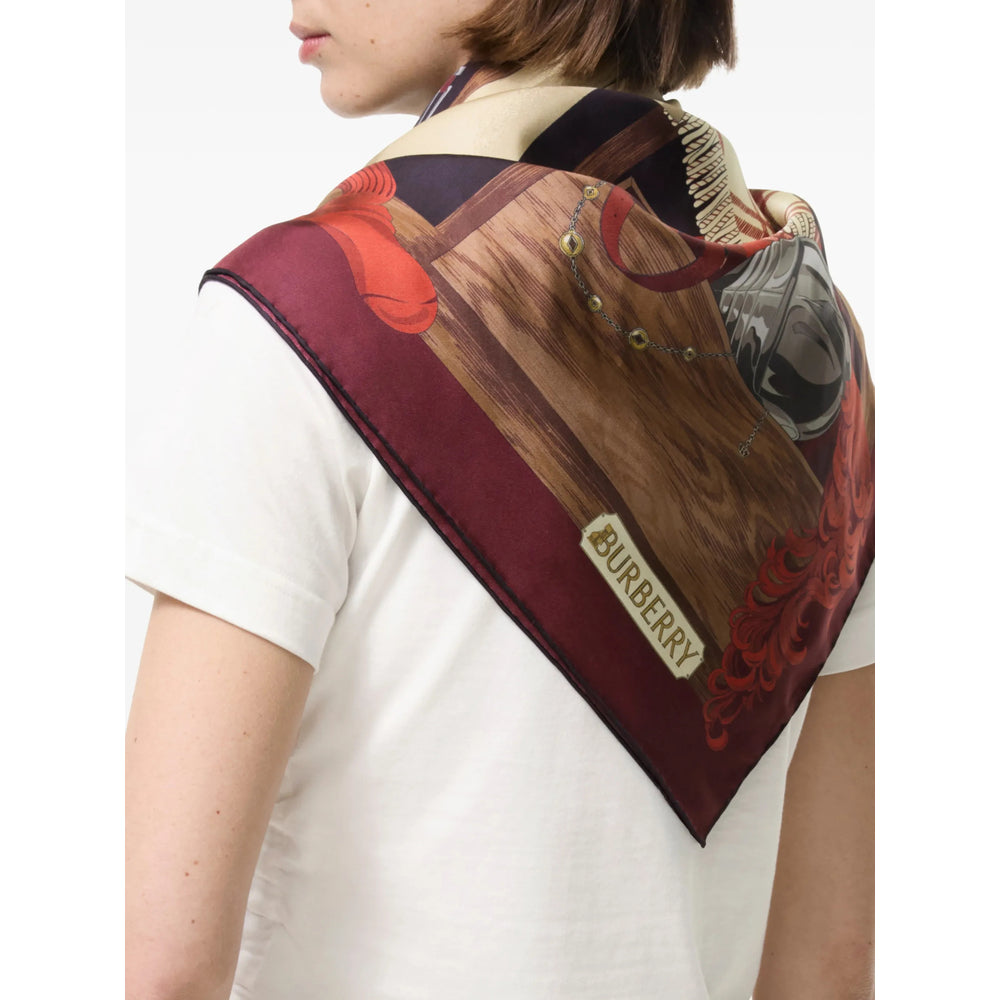 Burberry Red Scarves Men BURBERRY