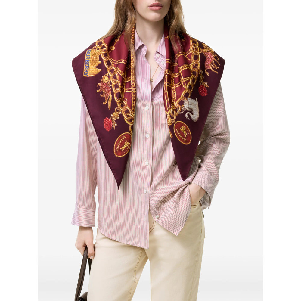 Burberry Red Scarves Men BURBERRY