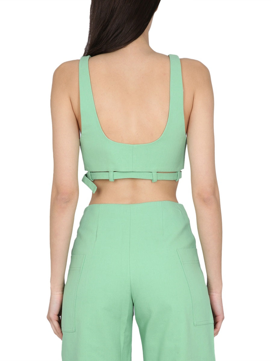 Ganni Women Crop Top GANNI