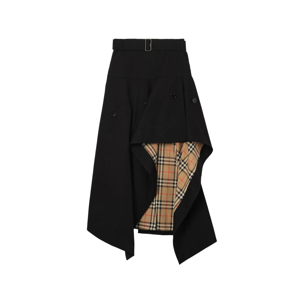 Burberry Black Skirts - Asymmetric & Draped Skirts Women BURBERRY