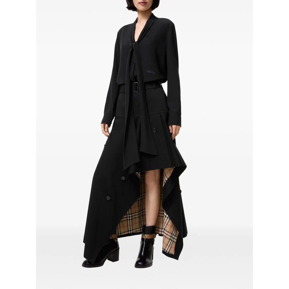 Burberry Black Skirts - Asymmetric & Draped Skirts Women BURBERRY