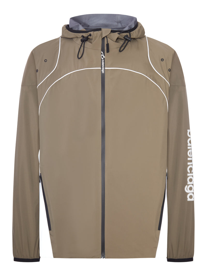 Balenciaga Men Men`S Techwear Zip-Up Jacket In Grey BALENCIAGA