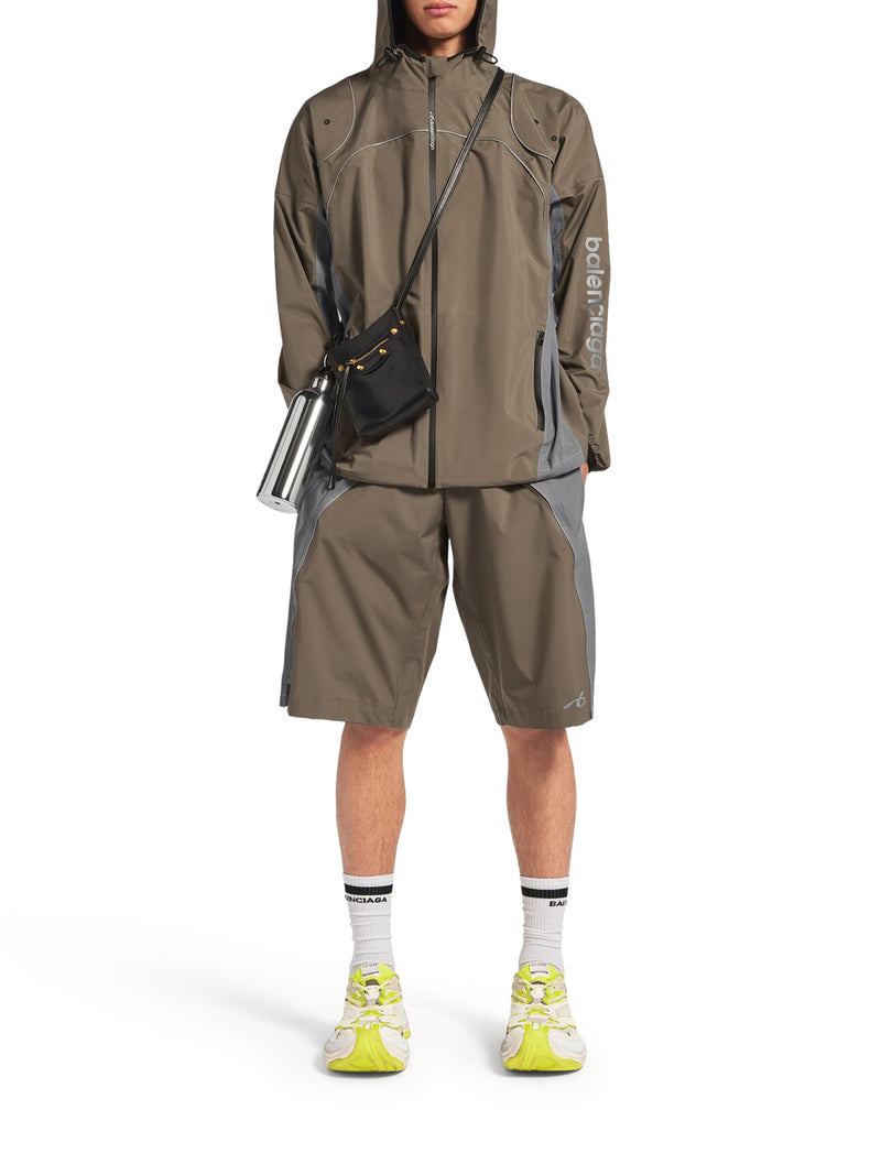 Balenciaga Men Men`S Techwear Zip-Up Jacket In Grey BALENCIAGA