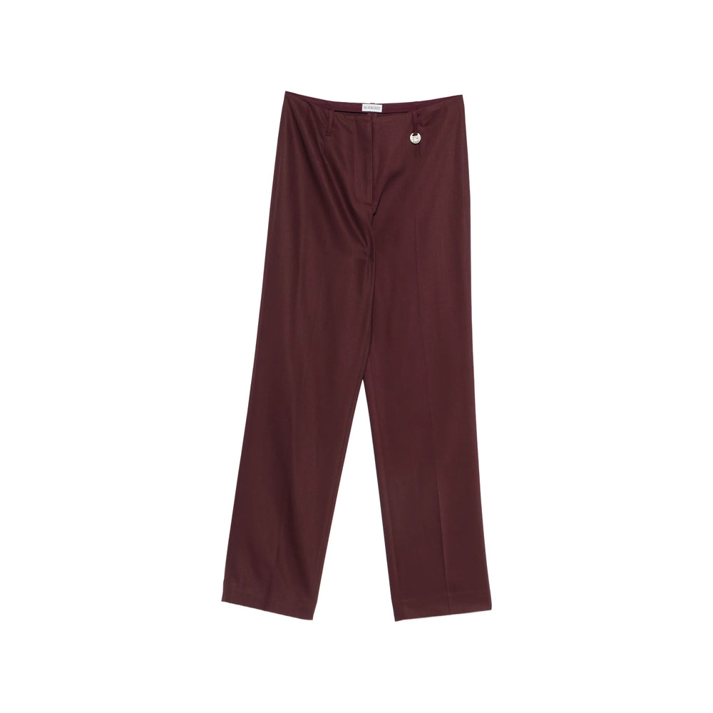 Burberry Red Trousers - Tailored Trousers Women BURBERRY