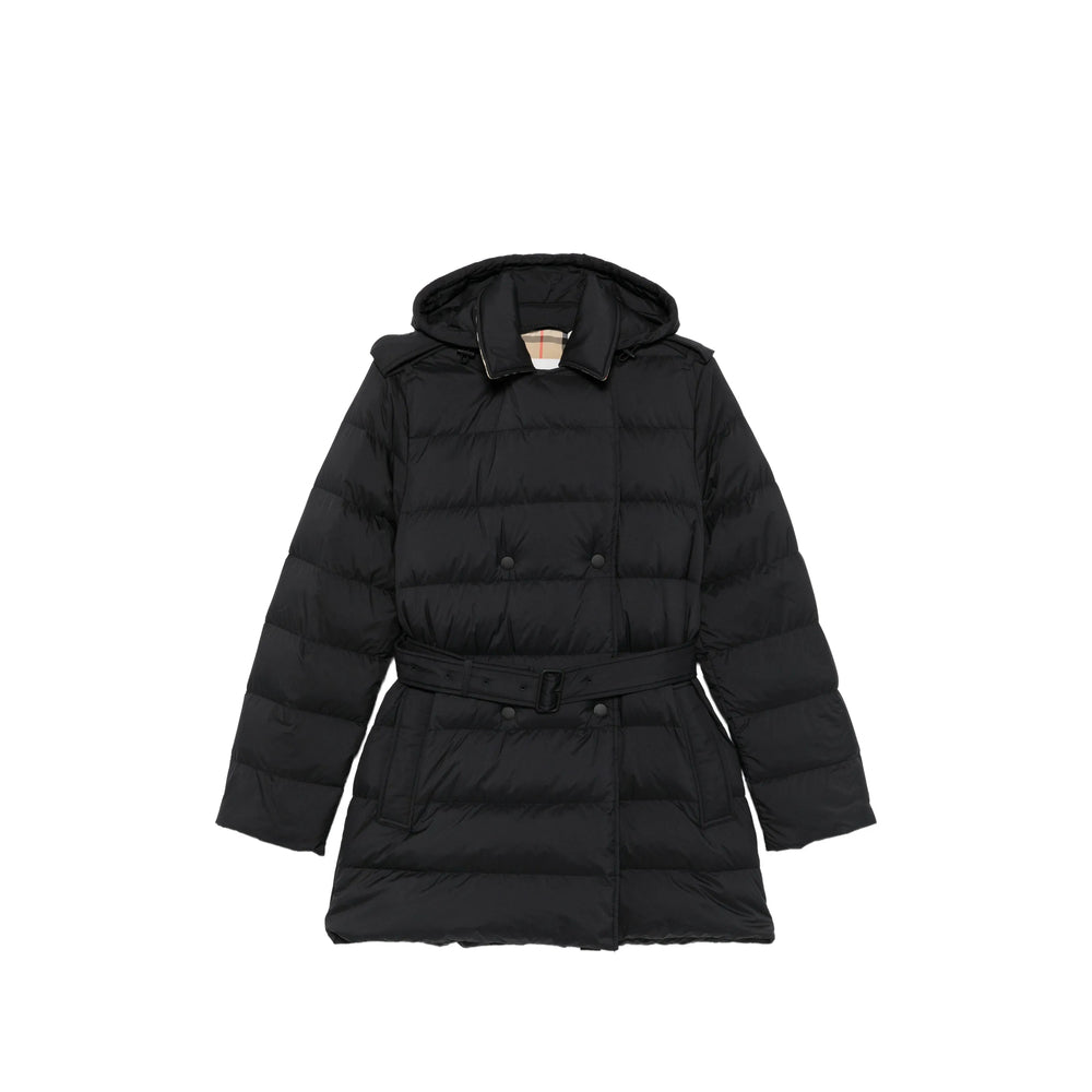 Burberry Black Coats - Single Breasted Coats Women BURBERRY